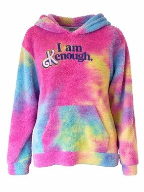 Barbie “I Am Kenough” Tie Dye Fleece Pullover Sweatshirt Women’s Size Small